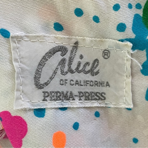 Vtg 60s-70s Bright Colorful Floral Psychedelic Hippie Dress - Sz XS-S. - Picture 8 of 14